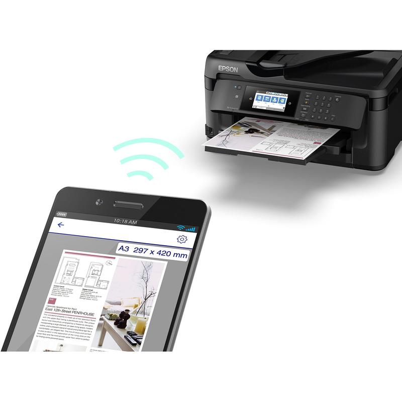 МФУ Epson WorkForce WF-7710DWF А3+, копир/принтер/сканер/факс, лоток 250л, ADF, Dupl, Eth, USB, WiFi C11CG36413 C11CG36413