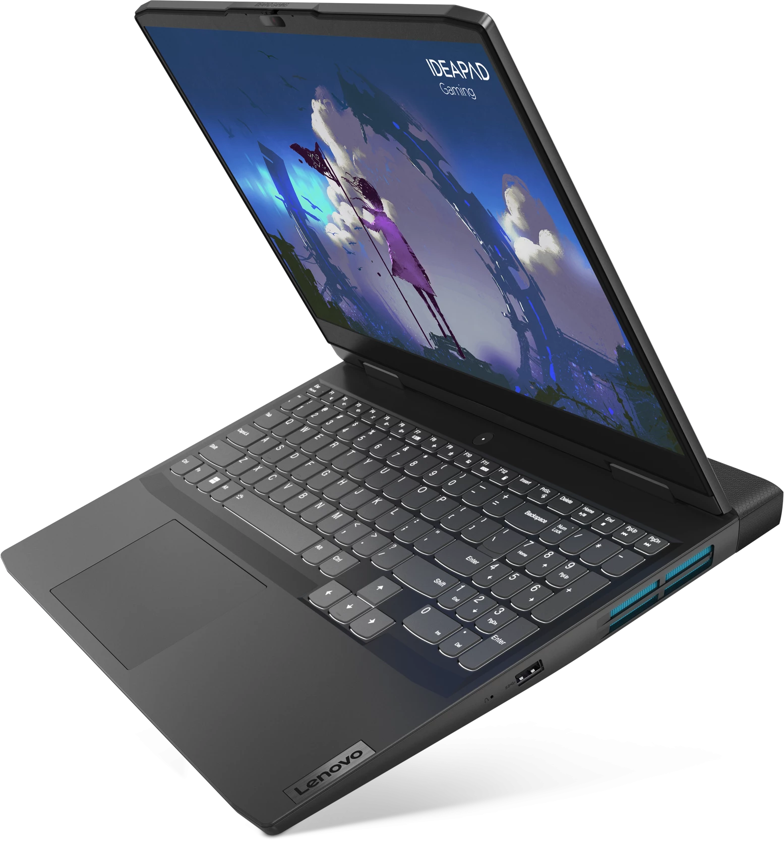 Ноутбук Lenovo  IP Gaming 3 15IAH7 Core i7 12650H 16Gb SSD1Tb NVIDIA GeForce RTX 3050 Ti 4Gb 15.6" IPS FHD (1920x1080) noOS grey WiFi BT Cam 82S900VGRK 82S900VGRK