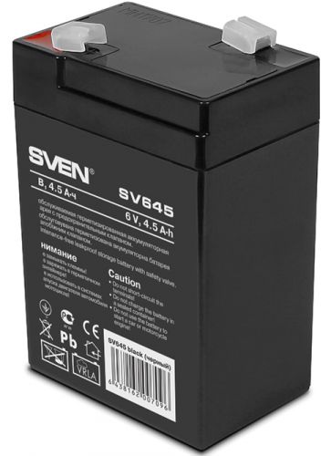 Батарея Sven SV 645 (6V 4.5Ah), F1 SV-0222064 SV-0222064