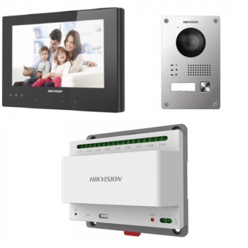 Видеодомофон Hikvision DS-KIS701 комплект 2-х проводного DS-KIS701 DS-KIS701