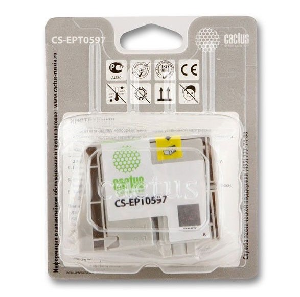 Картридж Cactus струйный CS-EPT0597 серый для Epson Stylus Photo R2400 (14.8мл) CS-EPT0597 CS-EPT0597