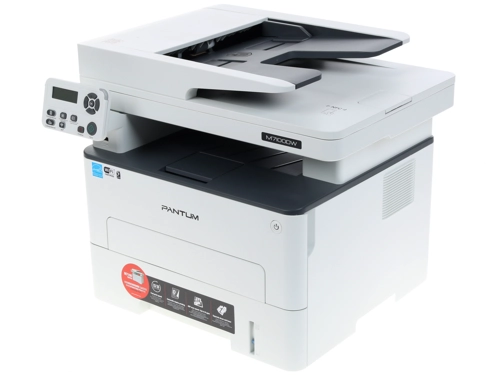 МФУ Pantum M7100DW, P/C/S, Mono laser, А4, 33 ppm, 1200x1200 dpi, 256 MB RAM, PCL/PS, Duplex, ADF50, paper tray 250 pages, USB, LAN, WiFi, start. cartridge 1500 pages M7100DW M7100DW