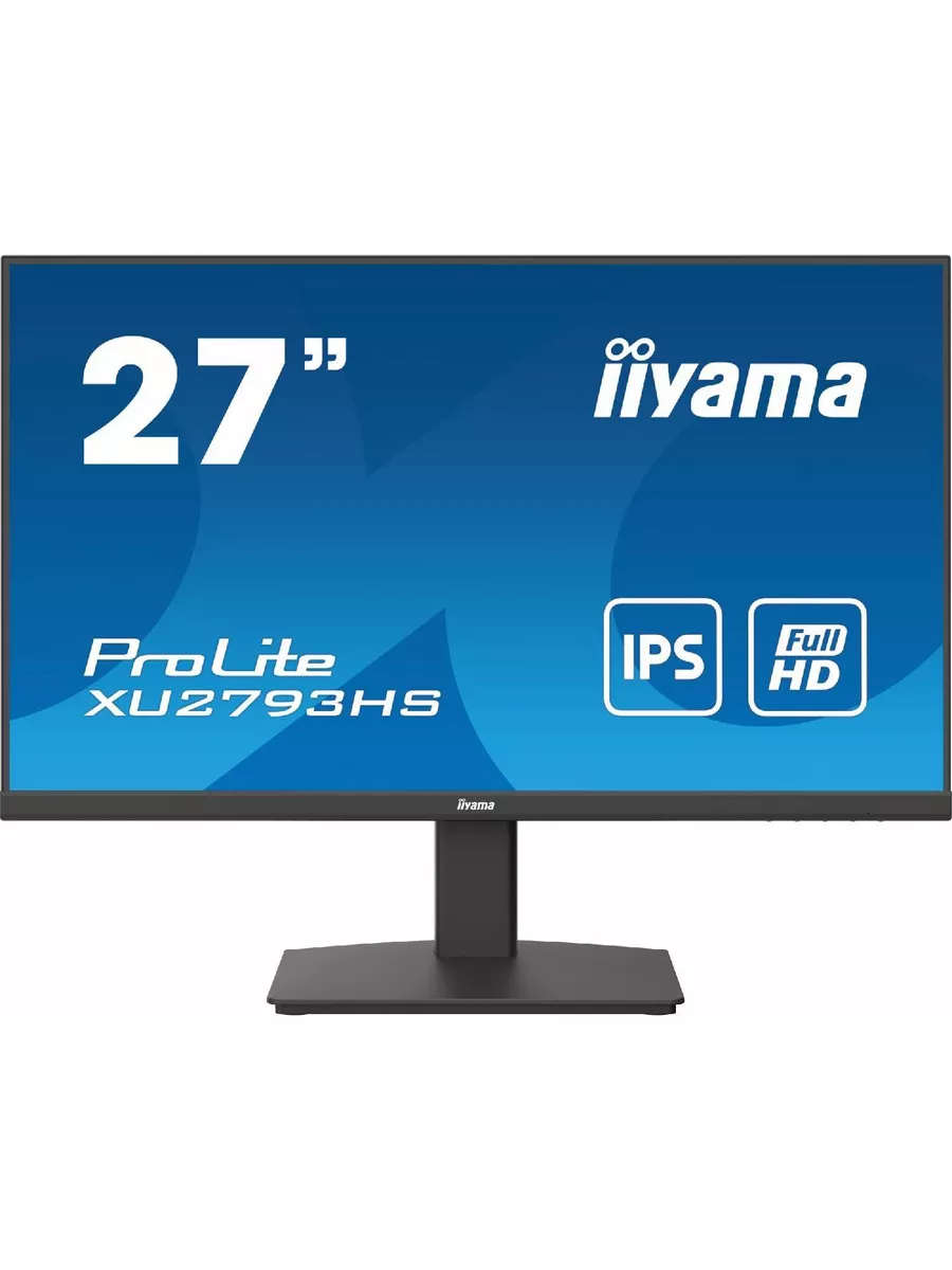 Монитор iiYama 27" ProLite черный IPS LED 4ms 16:9 DVI HDMI M/M матовая 1000:1 300cd 178гр/178гр 1920x1080 75Hz DP FHD XU2793HS-B5 XU2793HS-B5