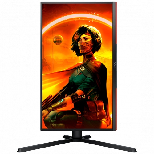 Монитор AOC 25" AGON Black-Red с поворотом экрана (VA, 1920x1080, 240Hz, 0.5 ms, 178°/178°, 300 cd/m, 80M:1) 25G3ZM 25G3ZM