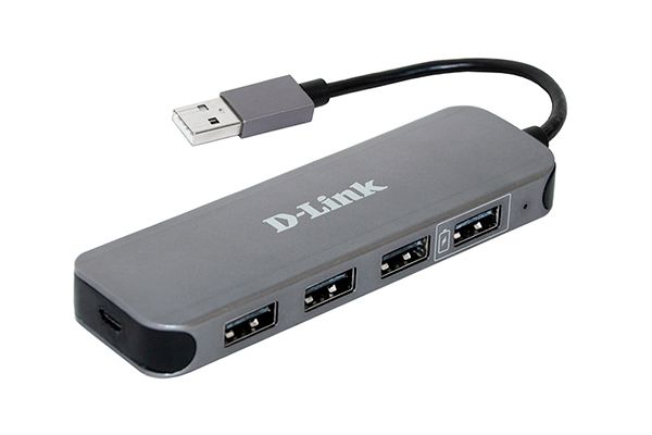 Концентратор D-Link 4-port USB 2.0 Hub DUB-H4/E1A DUB-H4/E1A
