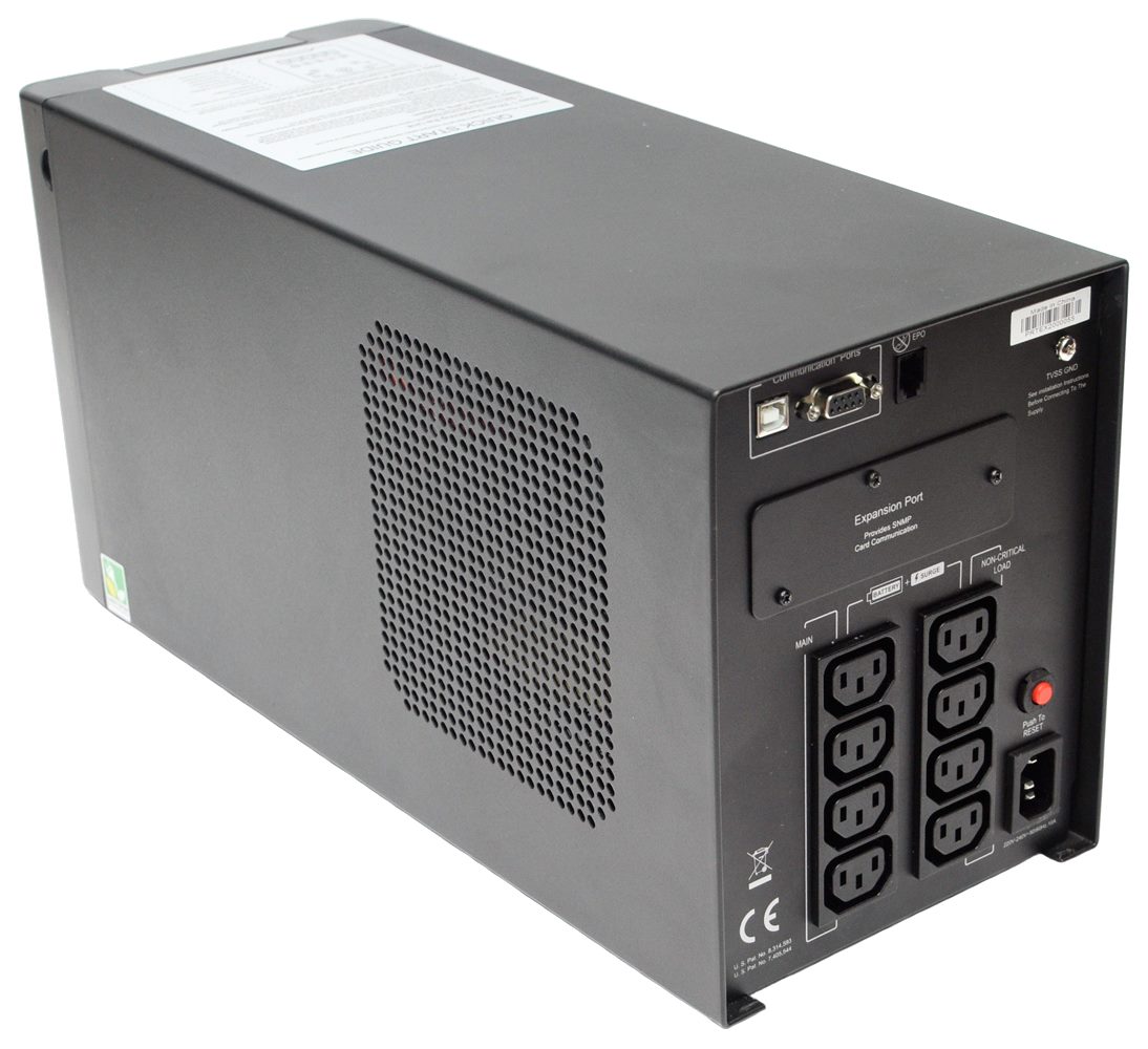 Источник бесперебойного питания CyberPower Line-Interactive, 1500VA/1350W, 8 IEC-320 С13 розеток, USB&Serial, SNMPslot, LCD дисплей, Black PR1500ELCD PR1500ELCD