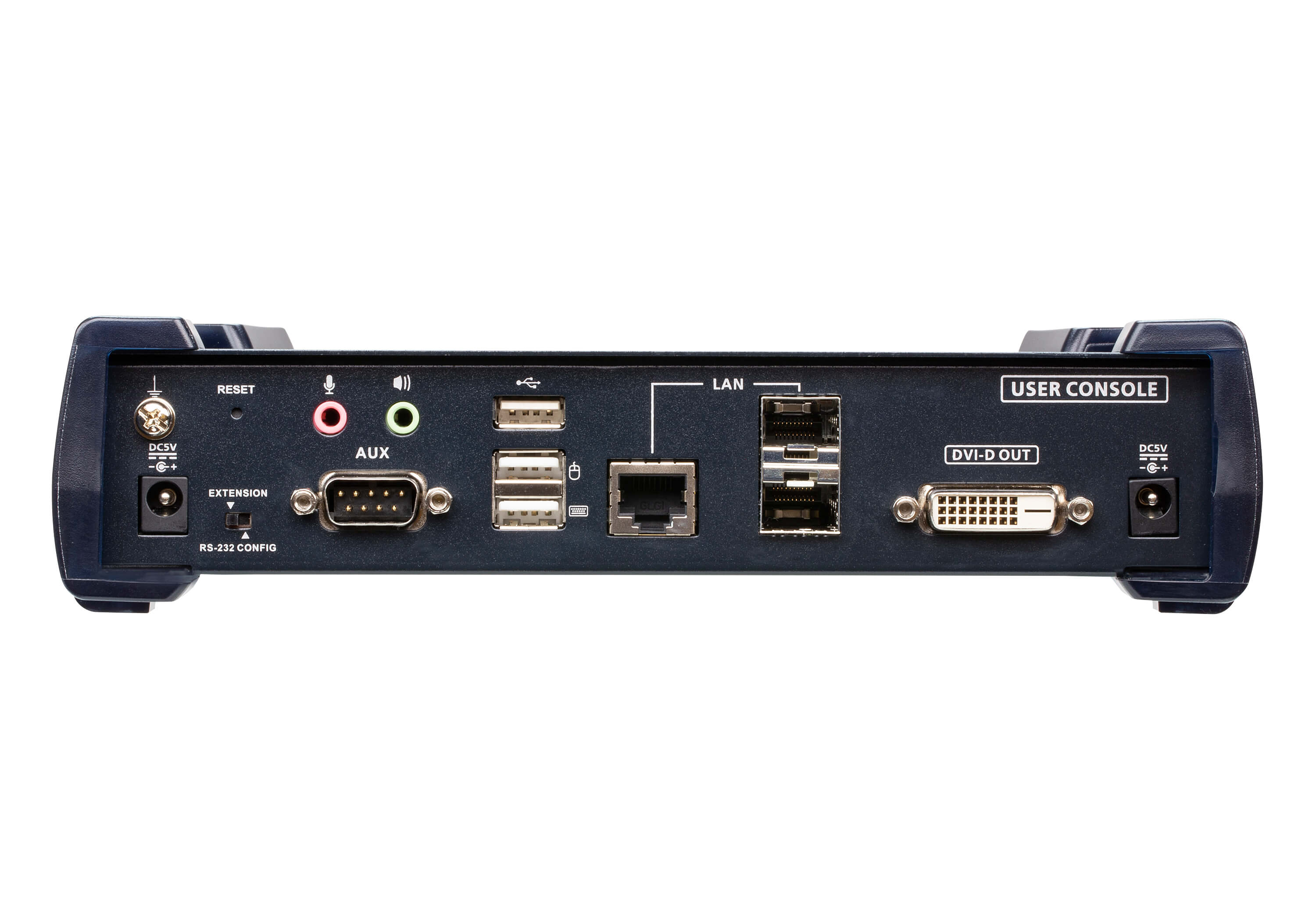 Удлинитель-передатчик ATEN KVM USB DVI-D+AUDIO+RS232, 100м, UTP/10км, SM точка-точка/неогранич, в пределах LAN, 1xUTP/2xОптич,волокна SFP(LC);GbE (TCP/IP;IGMP), DVI-D+4xUSB A-тип+2xMINI JACK+DB9,,, DC 5V, (макс,разр,2560х2048;резерв LAN) KE6920R-AX-G KE6920R-AX-G