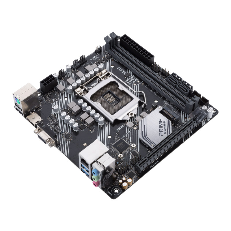 Материнская плата ASUS PRIME H410I-PLUS/CSM, LGA1200, H410, 2*DDR4, HDMI,D-Sub, SATA3, Audio, Gb LAN, USB 3.1*4, USB 2.0*7, COM*1 , mITX PRIME H410I-PLUS/CSM PRIME H410I-PLUS/CSM