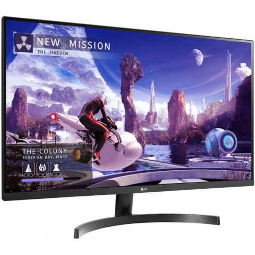 Монитор LG LCD 31.5" 32QN600-B черный {IPS 2560х1440 75Hz 5ms 350cd 178/178 1000:1 HDR10 5ms 10bit(8bit+FRC) 2xHDMI1.4 DisplayPort1.4 FreeSync VESA } 32QN600-B.ARUZ 32QN600-B.ARUZ