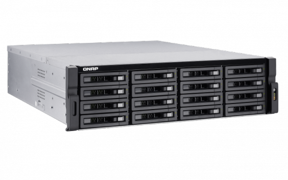 Сетевой RAID-накопитель QNAP 16 отсеков, rack, 2xБП, Xeon E3-1200 TVS-EC1680U-SAS-RP TVS-EC1680U-SAS-RP