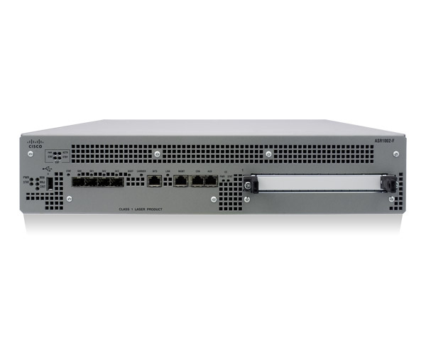 Маршрутизатор Cisco ASR1002 System, Fixed ESP, Crypto, 4 built-in GE, 4GB DRAM (ASR1002-F) ASR1002-F