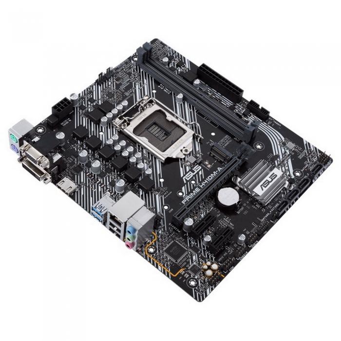 Материнская плата ASUS PRIME H410M-A/CSM, LGA1200, H410, 2*DDR4, D-Sub,DVI,HDMI, SATA3, Audio, Gb LAN, USB 3.2*4, USB 2.0*6, COM*1 , mATX PRIME H410M-A/CSM PRIME H410M-A/CSM