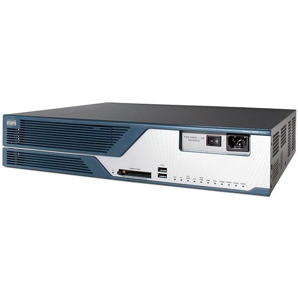 Маршрутизатор Cisco 3825 w/AC PWR, 2GE,1SFP, 2NME, 4HWIC, IP Base, 64F/256D CISCO3825