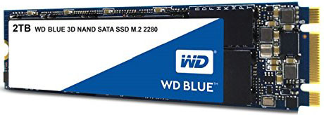 Твердотельный накопитель WD SSD Blue 3D NAND 2Tb SATA-III M2.2280 WDS200T2B0B WDS200T2B0B