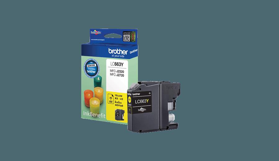 Картридж Brother LC-663Y для MFCJ2320/2720, 600стр,желтый (LC-663Y) LC-663Y