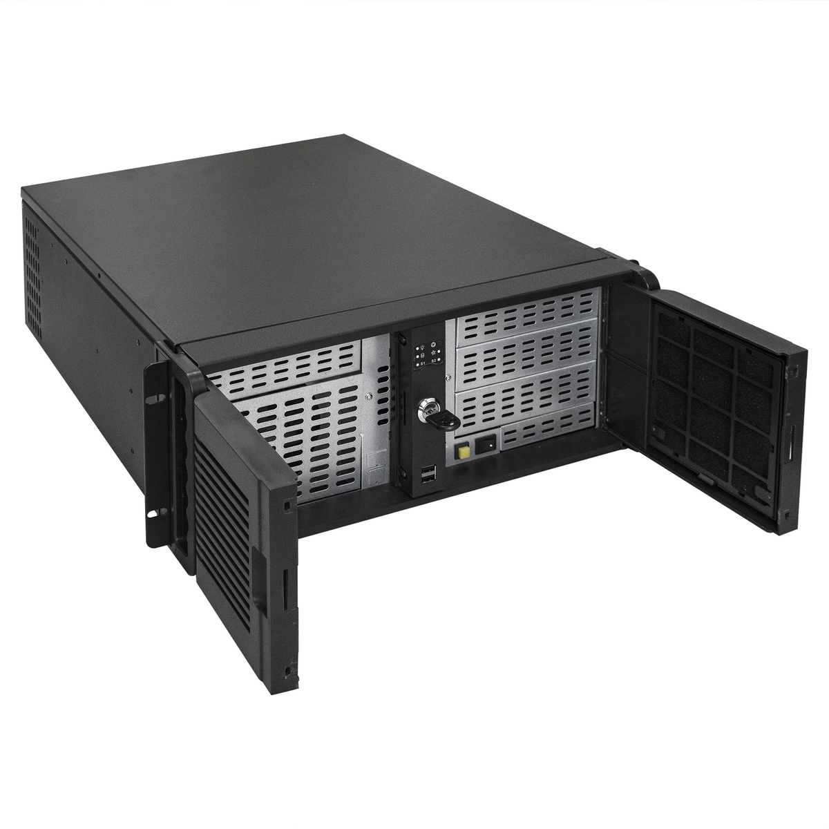 Корпус Exegate 4U480-15/4U4132 <RM 19", высота 4U, глубина 480, без БП, USB> EX254720RUS EX254720RUS