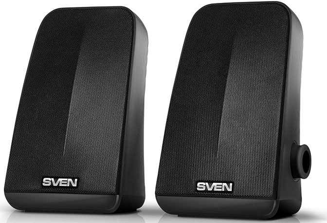 Колонки Sven 380, чёрный, USB, 2.0, мощность 2x3 Вт(RMS), пассивный излучатель SV-014216 SV-014216