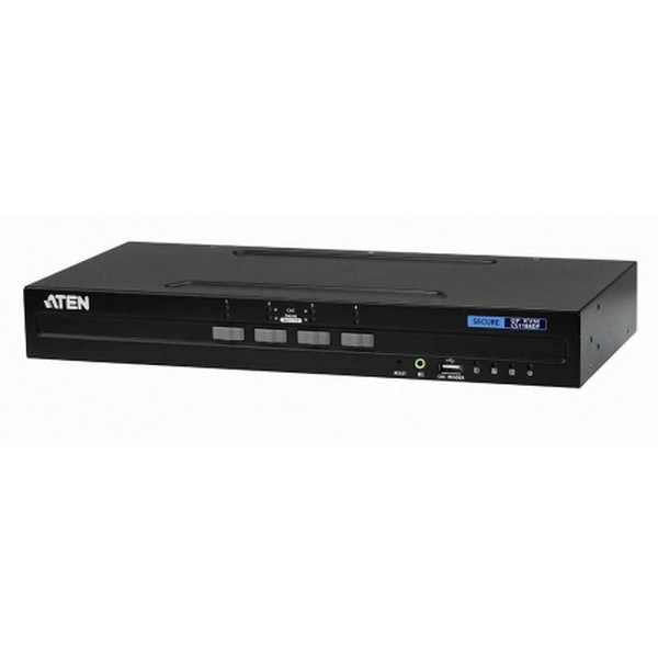 KVM-переключатель ATEN электрон,, KVM+Audio+USB 2,0,  1 user PS2/USB+HDMI =>  4 cpu USB+DP, без шнуров, 3840x2160 30Hz, настол,, исп,стандарт,шнуры, без OSD, некаскад,, CS1184DP-AT-G CS1184DP-AT-G