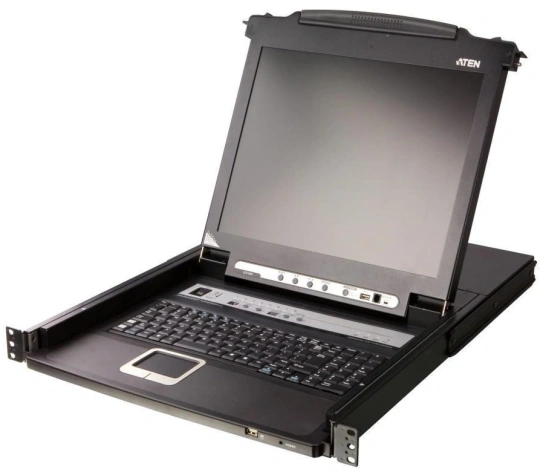 Консоль ATEN  8-Port PS/2-USB VGA Single Rail 17.3" 1920 x 1080 @ 60 Hz LCD KVM Switch CL5708MW-ATA-RG CL5708MW-ATA-RG