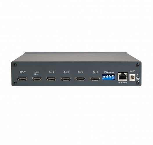 Усилитель-распределитель Kramer Electronics DL-1504 1:5 сигнала HDMI c функцией наложения изображения; поддержка 4K60 4:2:0 60-8045709011 60-8045709011