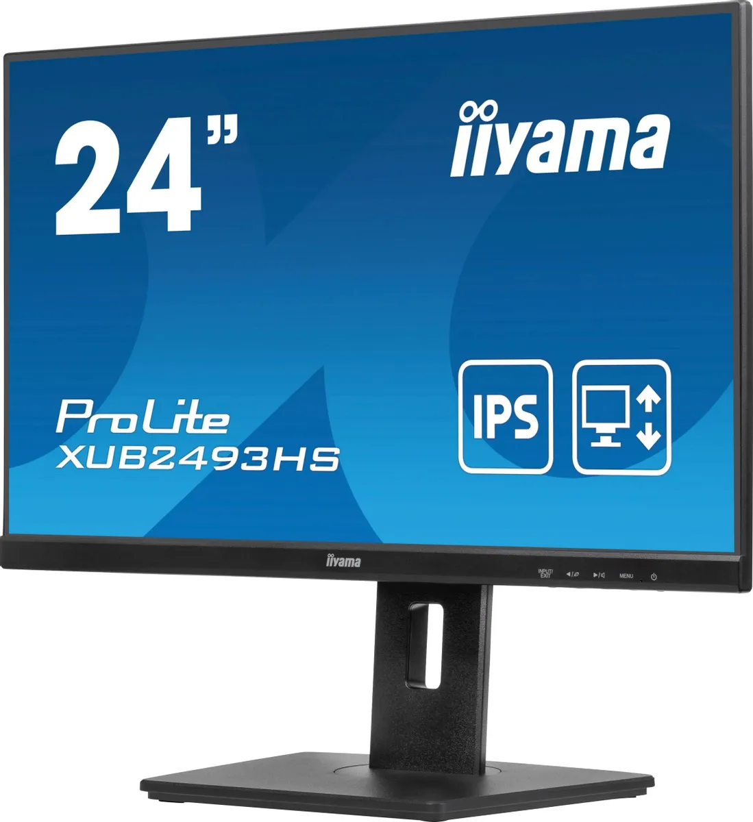 Монитор iiYama ProLite 23.8" черный IPS LED 16:9 HDMI M/M матовая HAS Piv 250cd 178гр/178гр 1920x1080 100Hz DP FHD XUB2493HS-B6 XUB2493HS-B6