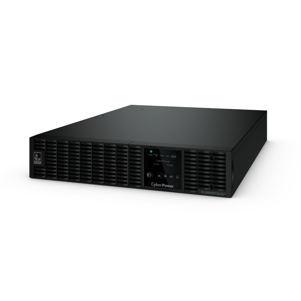Источник бесперебойного питания CyberPower Online, 3000VA/2700W, 8 IEC-320 С13, 1 IEC C19, USB&Serial, RJ11/RJ45, SNMPslot, LCD дисплей, Black OL3000ERTXL2U OL3000ERTXL2U