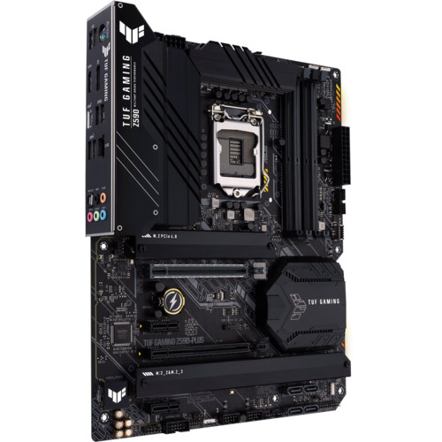 Материнская плата ASUS TUF GAMING Z590-PLUS WIFI, LGA1120, Z590, 4*DDR4, DP,HDMI, CrossFireX, SATA3,RAID, Audio, Gb LAN, USB 3.2*8, USB 2.0*2, COM*1 , ATX TUF GAMING Z590-PLUS WIFI TUF GAMING Z590-PLUS WIFI
