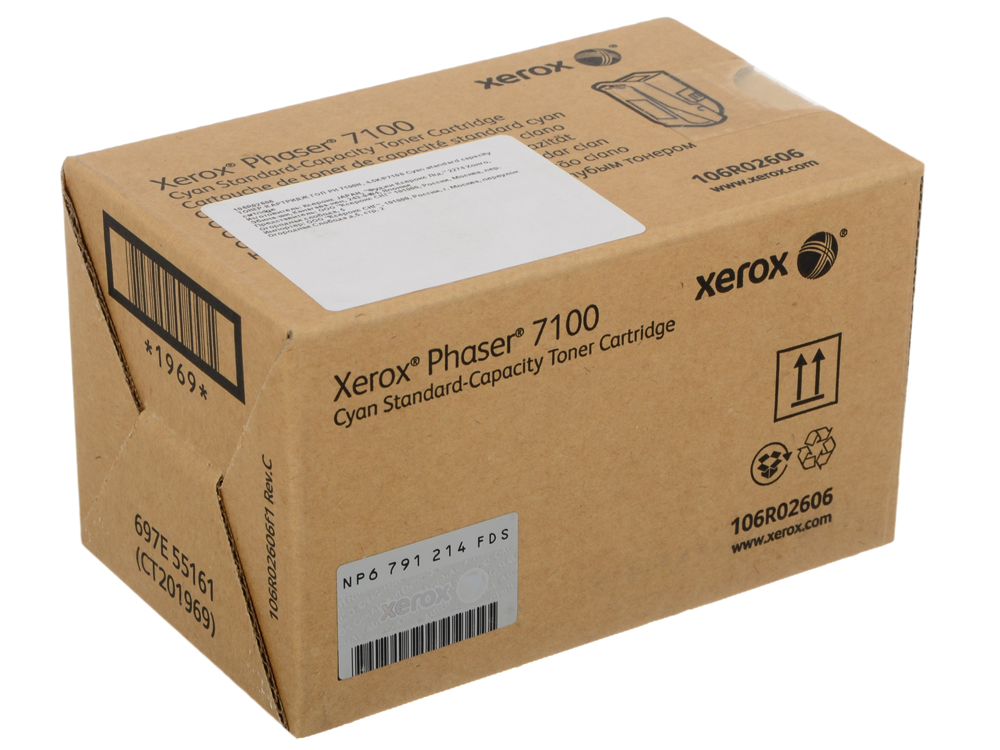Тонер Картридж Xerox 106R02606 голубой для Xerox Ph 7100 (4500стр.)  106R02606 