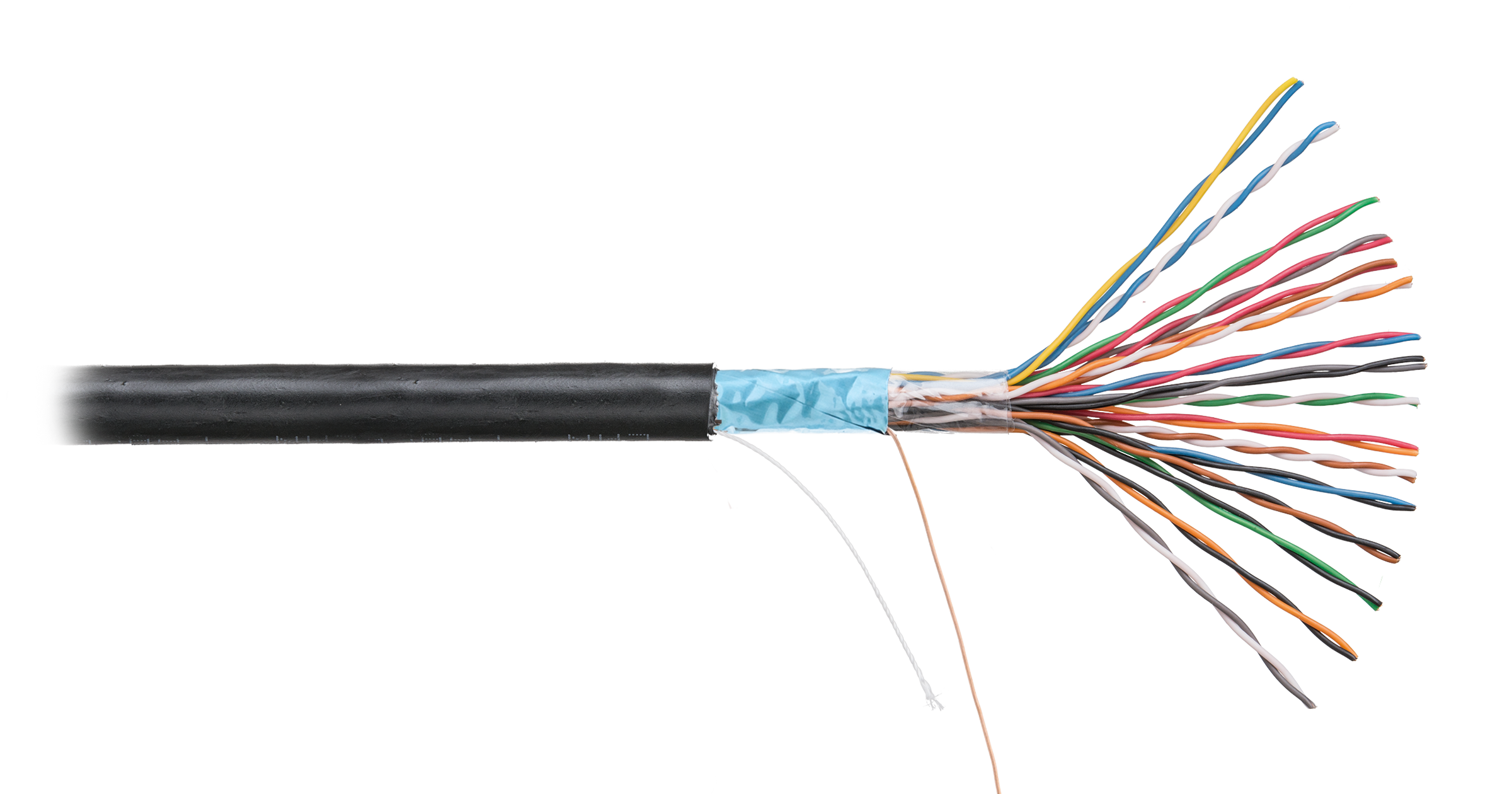Кабель витая пара NETLAN F/UTP 16 пар, Кат.5 (Класс D), 100МГц, одножильный, BC (чистая медь), внешний, PE до -40C, черный, 3 EC-UF016-5-PE-BK-3 EC-UF016-5-PE-BK-3