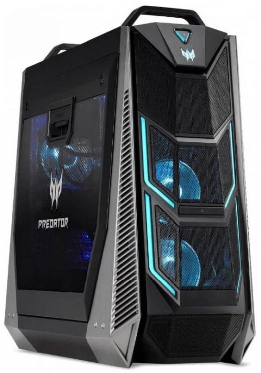 Персональный компьютер Acer Predator PO9-900 Core i9 9900X (3.3)/64Gb/3Tb 7.2k/SSD512Gb/2xRTX2080Ti 11Gb/DVDRW/Windows 10 Home/G DG.E0PER.013 DG.E0PER.013