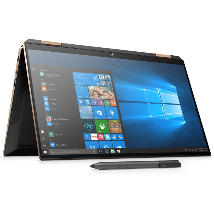 Ноутбук HP Spectre 13x360 13-aw0037ur 13.3"(3840x2160 OLED)/Touch/Intel Core i7 1065G7(1.3Ghz)/16384Mb/1024PCISSDGb/noDVD/Int:Intel Iris Plus Graphics/Cam/WiFi/60WHr/war 1y/Nightfall black/W10 22M52EA 22M52EA