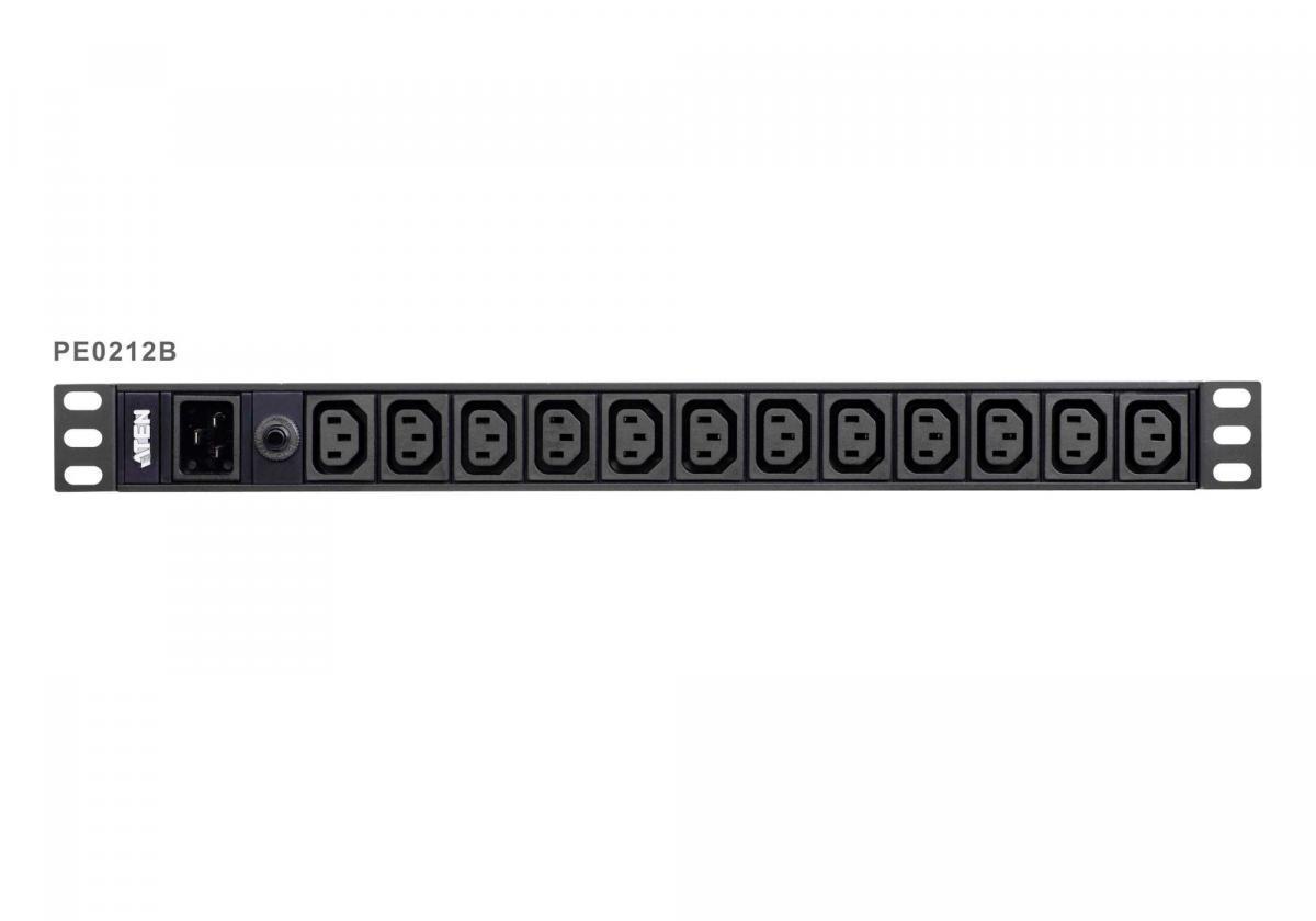 Блок распределения питания ATEN PE0212 1U 16A 12Port Basic PDU PE0212G-AT-G PE0212G-AT-G