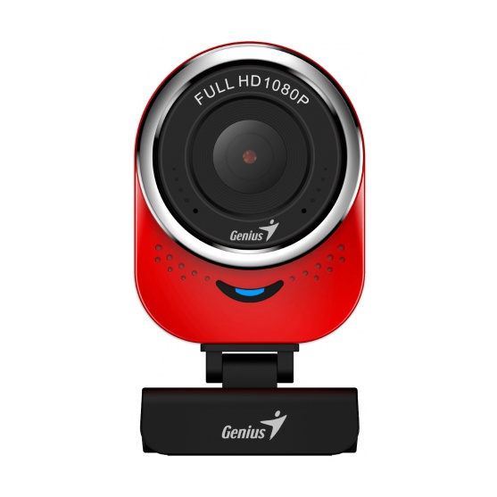 Веб-камера Genius QCam 6000 Red красная, 2Mp, FHD 1080p@30fps, угол обзора 90°, поворотная 360°, универсальный держатель, USB2.0, кабель 1.5м 32200002401 32200002401