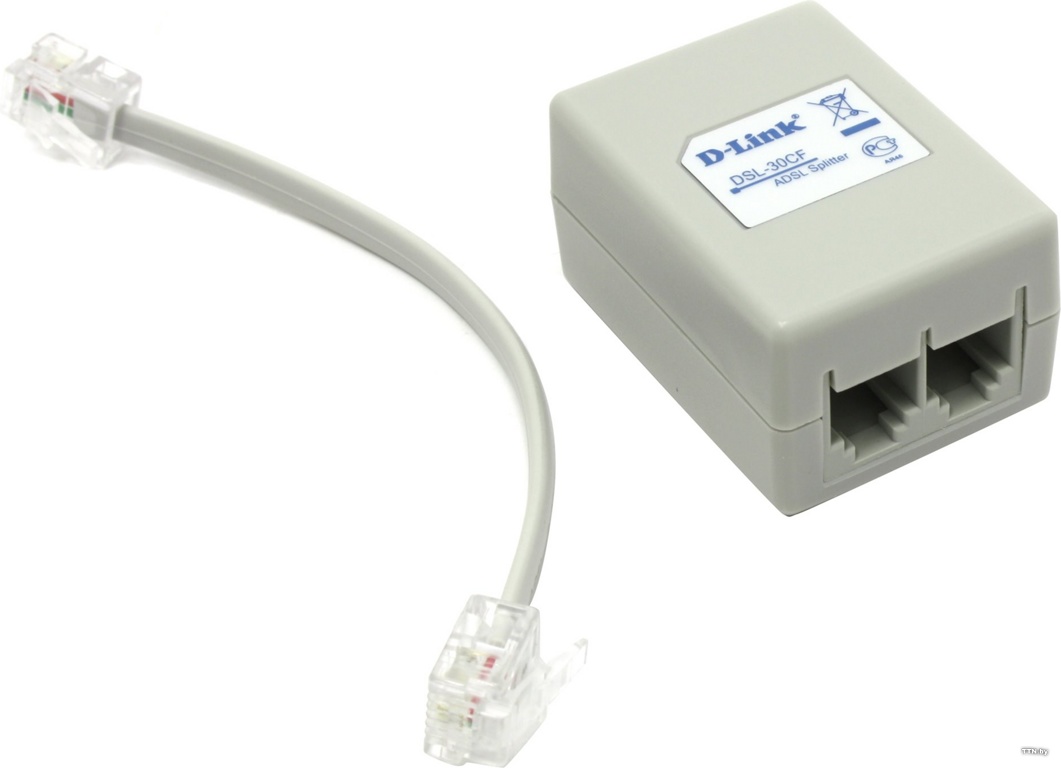 Сплиттер D-Link ADSL2+ Annex A splitter DSL-30CF/RS DSL-30CF/RS