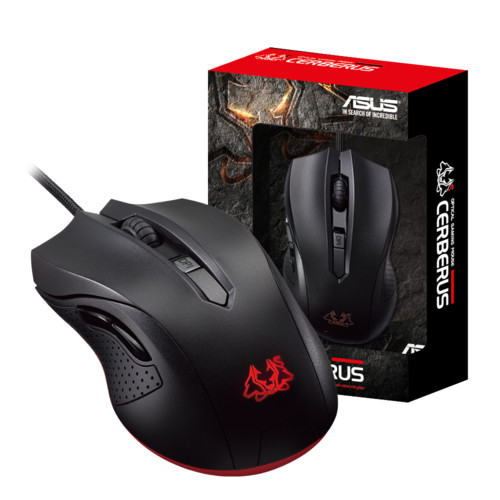 Мышь ASUS CERBERUS MOUSE/BLK/UBO/AS RTL 90YH00Q1-BAUA00 90YH00Q1-BAUA00