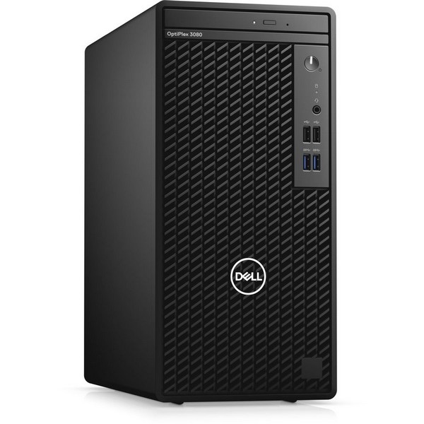 Компьютер Dell Optiplex 3080 MT i5 10500 (3.1)/8Gb/1Tb 7.2k/UHDG 630/DVDRW/Windows 10 Professional/GbitEth/260W/клавиатура/мышь/черный 3080-5146 3080-5146