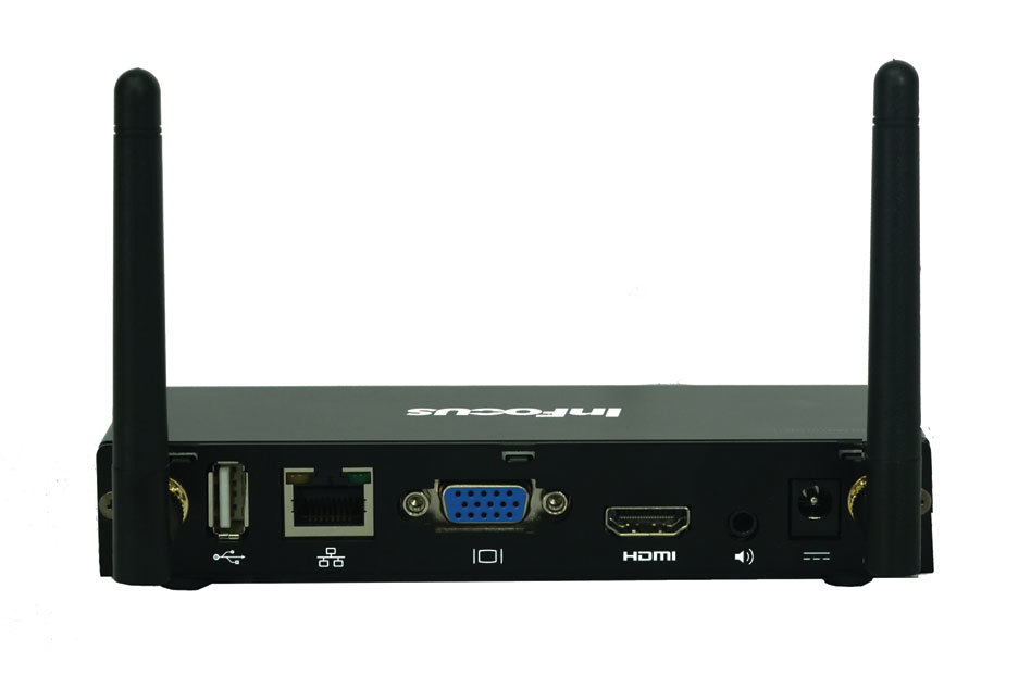 Адаптер InFocus LiteShow 4 DB+ Wi-Fi модуль беспроводного соединения для всех проекторов InFocus RJ45/LAN, VGA, HDMI, USB Type A x 3, 3.5 mm audio out, 2.4GHZ 802.11 b/g/n, 5GHz 802.11a MIMO LiteShow 4 DB+ LiteShow 4 DB+