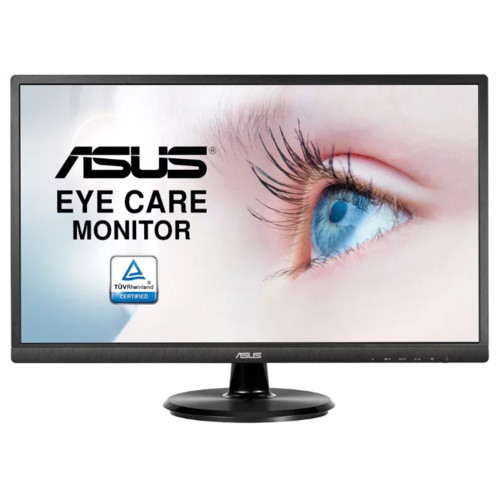 Монитор ASUS 23.8" VA LED, 1920x1080, 5ms, 250cd/m2, 178°/178°, 3000:1 (100Mln:1), D-Sub, HDMI, 75Hz, Tilt, Blue Light Filter & Flicker free, VESA, Black, 90LM02W5-B03370 3 years VA249HE VA249HE