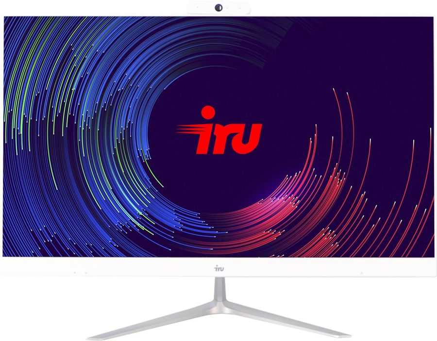 Моноблок iRU Office P2320P 23.8" Full HD Ryzen 5 PRO 2400GE (3.2) 8Gb 1Tb SSD120Gb RX Vega 11 Windows 10 Home Single Language 64 GbitEth WiFi BT 120W Cam белый 1920x1080 1561449 1561449