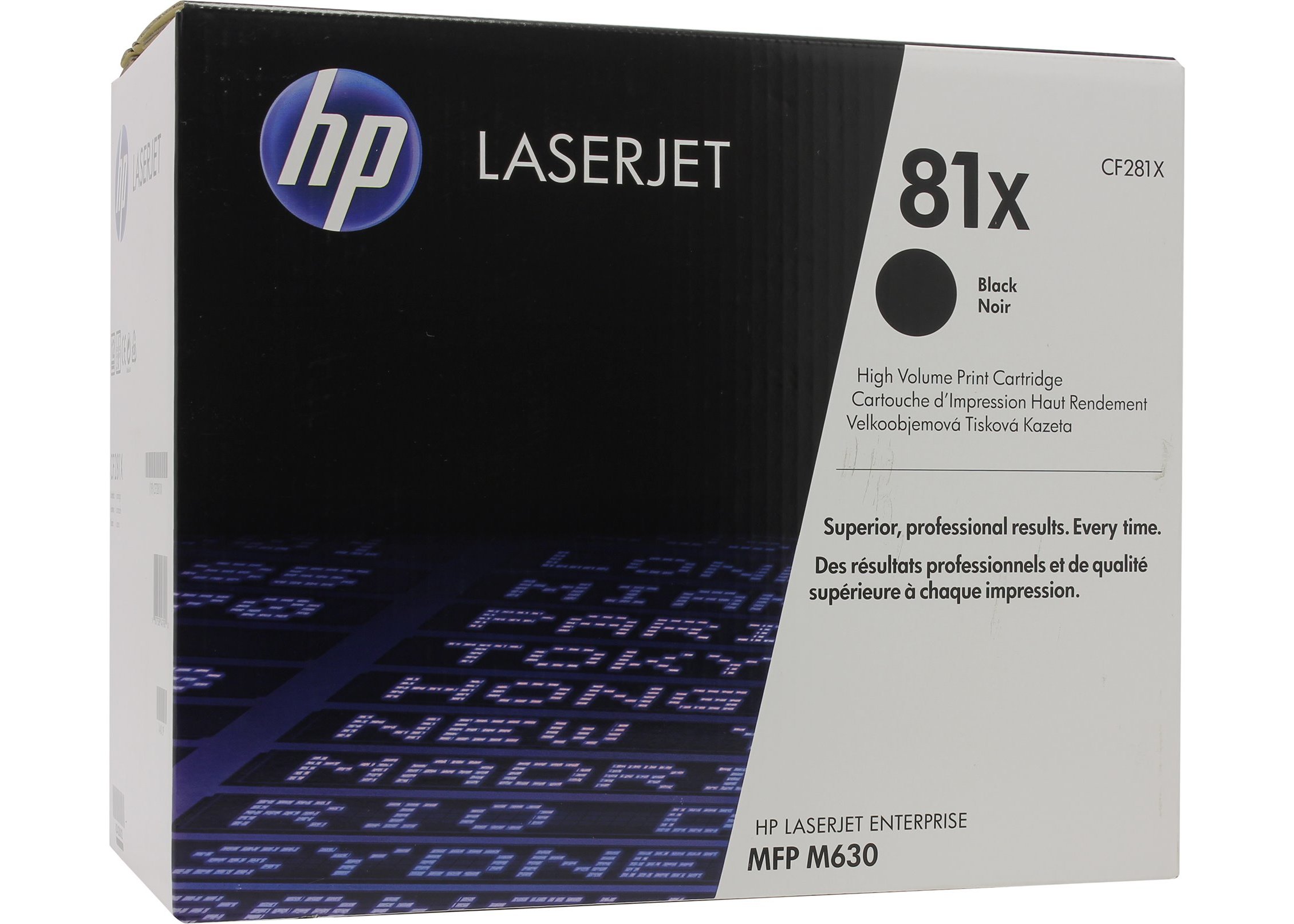 Kартридж HP № 81X для LaserJet M630, увеличенной емкости, черный (CF281X) CF281X