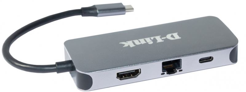 Док-станция D-Link  с разъемом USB Type-C, 3 портами USB 3.0, 1 портом USB Type-C/PD 3.0, 1 портом HDMI и 1 портом Gigabit Ethernet DUB-2335/A1A DUB-2335/A1A