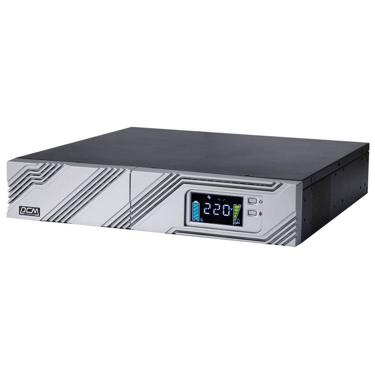 Источник бесперебойного питания Powercom Smart-UPS SMART RT, Line-Interactive, 3000VA / 2700W, Rack/Tower, IEC, Serial+USB, SmartSlot, подкл. доп. батарей SRT-3000A LCD SRT-3000A LCD