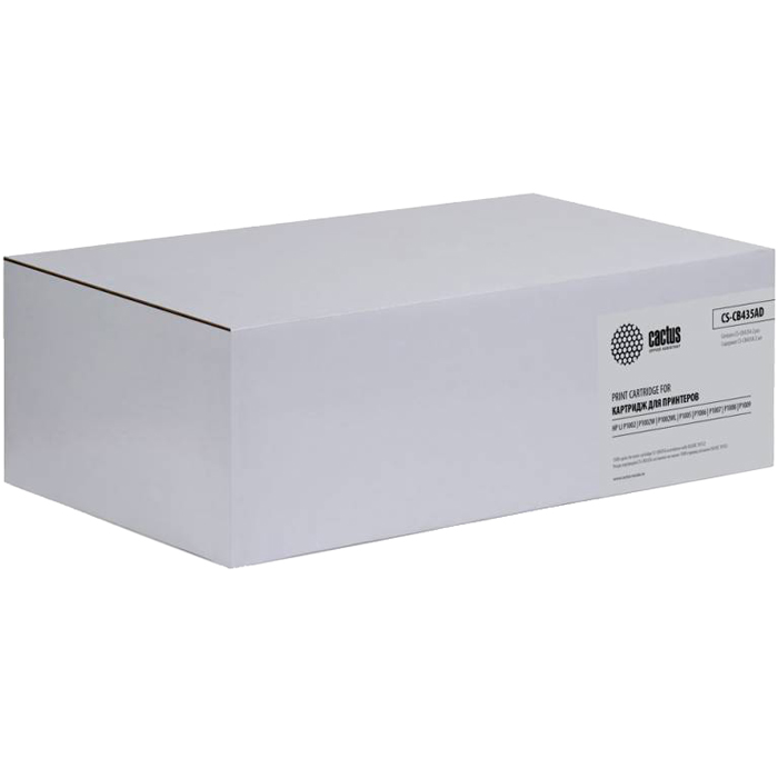 Тонер-картридж Cactus CS-CB435AD черный x2уп. для HP LJ P1005/P1006 CS-CB435AD CS-CB435AD