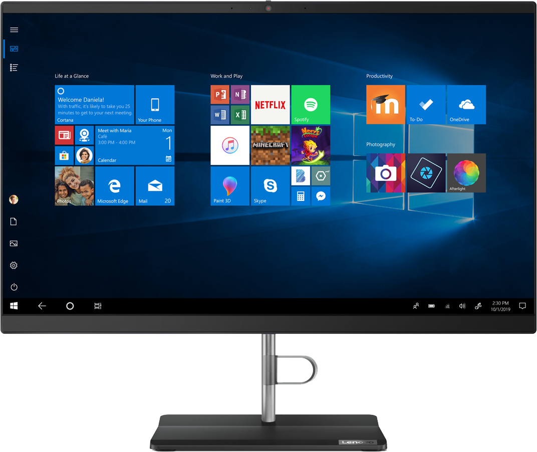 Моноблок Lenovo IdeaCentre V540-24IWL V540-24IWL 23.8" Full HD i3 8145U (2.1)/8Gb/1Tb 5.4k/UHDG 620/DVDRW/CR/Windows 10 Professional 64/GbitEth/WiFi/BT/65W/клавиатура/мышь/Cam/черный 1920x1080 10YS002URU 10YS002URU