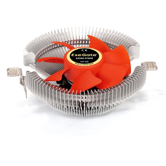 Вентилятор  Exegate EE80-PWM (Al, LGA775/1150/1151/1155/1156/1200/AM2/AM2+/AM3/AM3+/AM4/FM1/FM2/754/939/940, TDP 65W, Fan 80mm, PWM, 800  EX286145RUS EX286145RUS