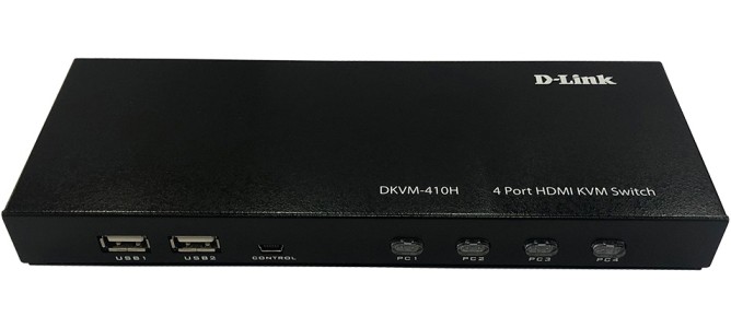 Переключатель D-Link  4-портовый KVM с портами HDMI и USB DKVM-410H DKVM-410H