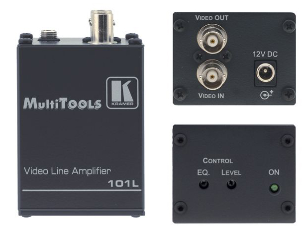 Усилитель-распределитель Kramer Electronics 101L MultiTools® видео; 500 МГц, регулировка уровня и АЧХ 90-70160090 90-70160090