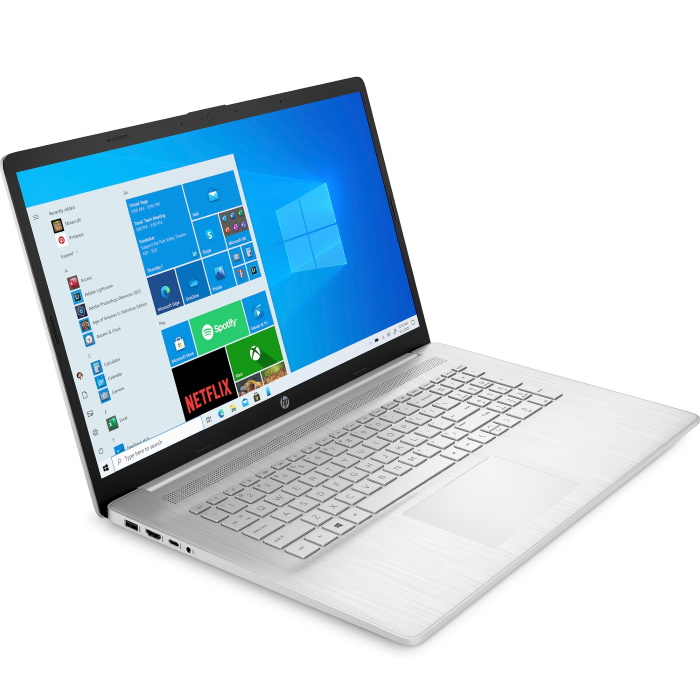 Ноутбук HP 17-cn0087ur 17.3"(1920x1080 IPS)/Intel Pentium Gold 7505(2Ghz)/8192Mb/512PCISSDGb/noDVD/Int:Intel UHD Graphics/Cam/WiFi/45WHr/war 1y/Natural silver/W10 4E1U5EA 4E1U5EA