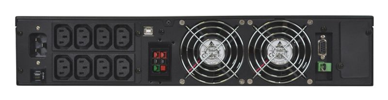 Источник бесперебойного питания Powercom Vanguard, On-Line, 3000VA/2700W, Rack, 8*IEC320 C13, LCD, Serial+USB, SmartSlot, подкл. доп. батарей VRT-3000XL VRT-3000XL