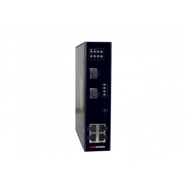 PoE коммутатор Hikvision DS-3T0306P неуправляемый 4 RJ45 100M RJ45,2 Uplink порт 1000М Ethernet; 802.3af/at, бюджет PoE?120Вт; DS-3T0306P DS-3T0306P